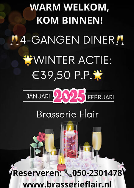 Menukaart - Brasserie Flair Groningen